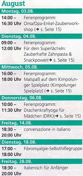Südstadt-Events im Sommer und Herbst